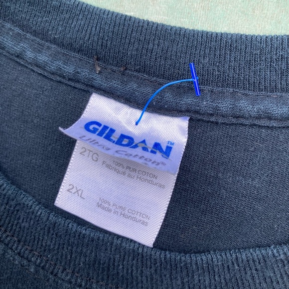 Vintage Y2K lord of the rings lord of the strings guitar graphic tee gildan - Picture 4 of 4